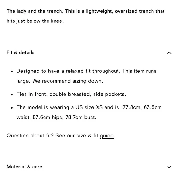 Reformation Kensington Trench - Picture 5 of 11